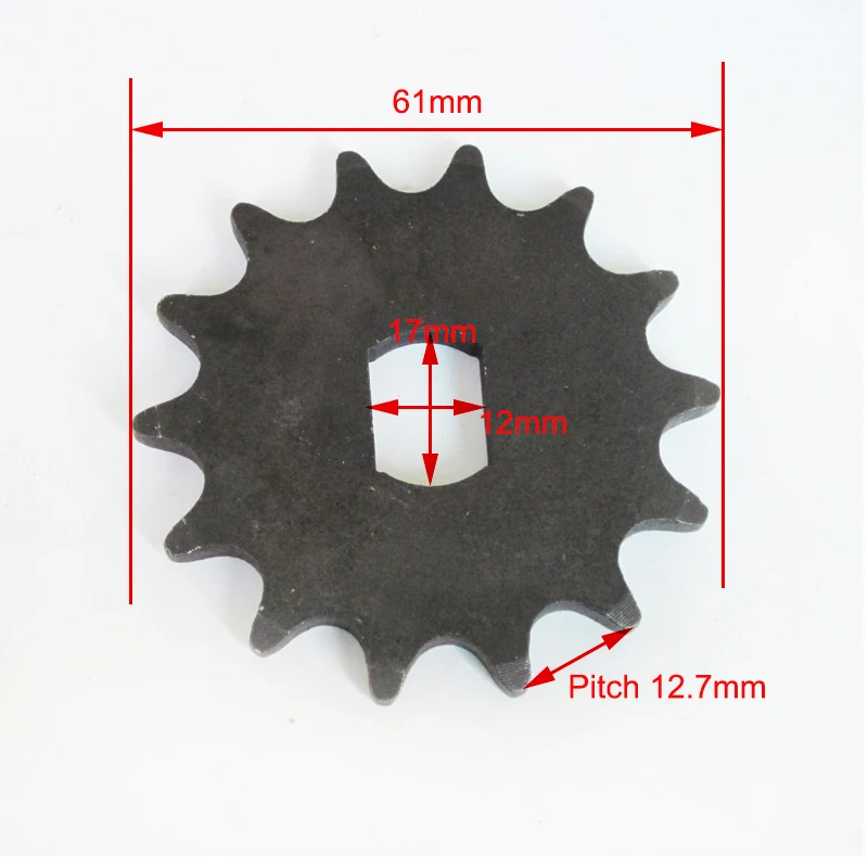 14 зубчатая Звездочка шестерня, подходит для 420 цепи, соединяет двигатель 1418 1020Z Электрический скутер