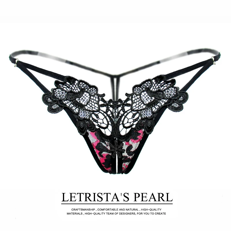 Women's Open Crotch Briefs Sexy Lace Panties Female Sex Seamless Micro Thong For Women Plus Size Women Thongs And g strings 29 (13)