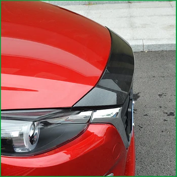 

Car styling head cover trim For Mazda 3 Axela M3 2017 Front Grille Head Engine Car Hood Lid Molding Cover Trim Car Accessories