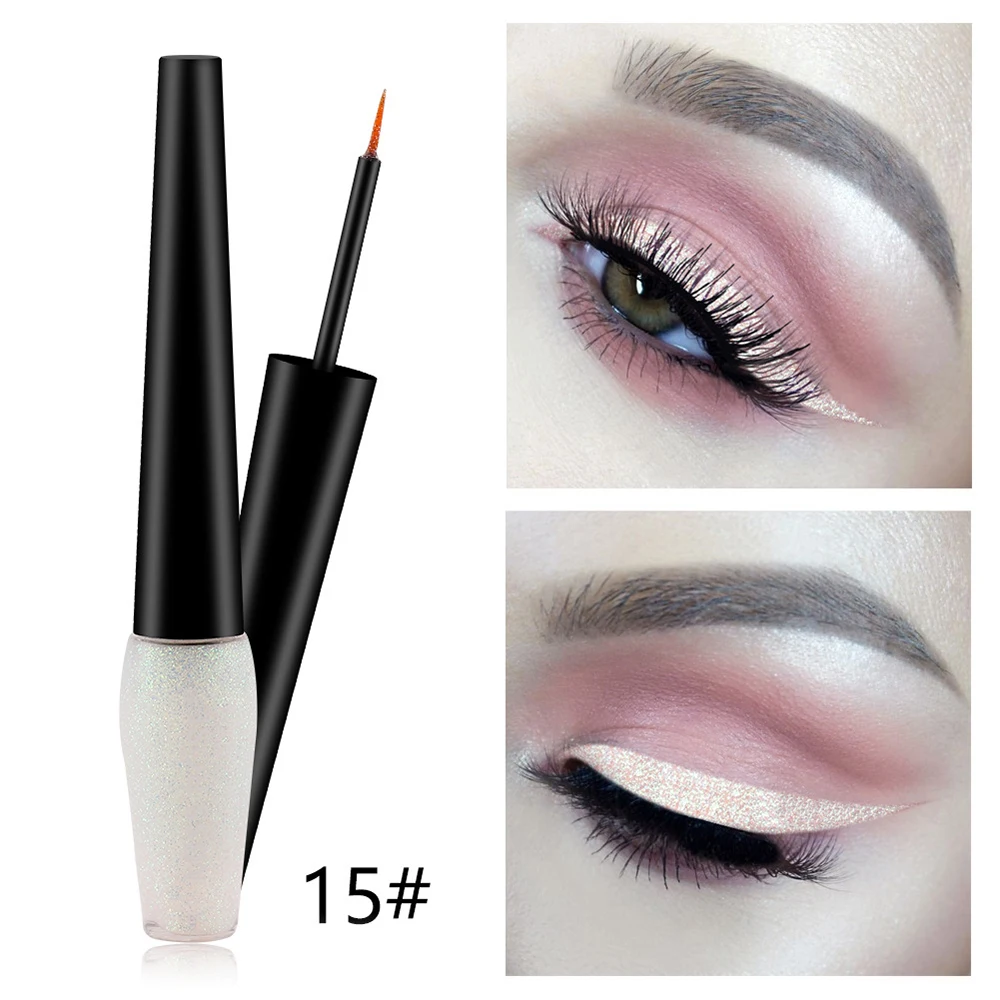 MISS ROSE Liquid Eyeliner Eyeshadow Shiny Waterproof Long Lasting Sparkling Eye Makeup Diamond Shining Eyeliner Cosmetic TSLM1 MISS ROSE Liquid Eyeliner Eyeshadow Shiny Waterproof Long Lasting Sparkling Eye Makeup Diamond Shining Eyeliner Cosmetic TSLM1