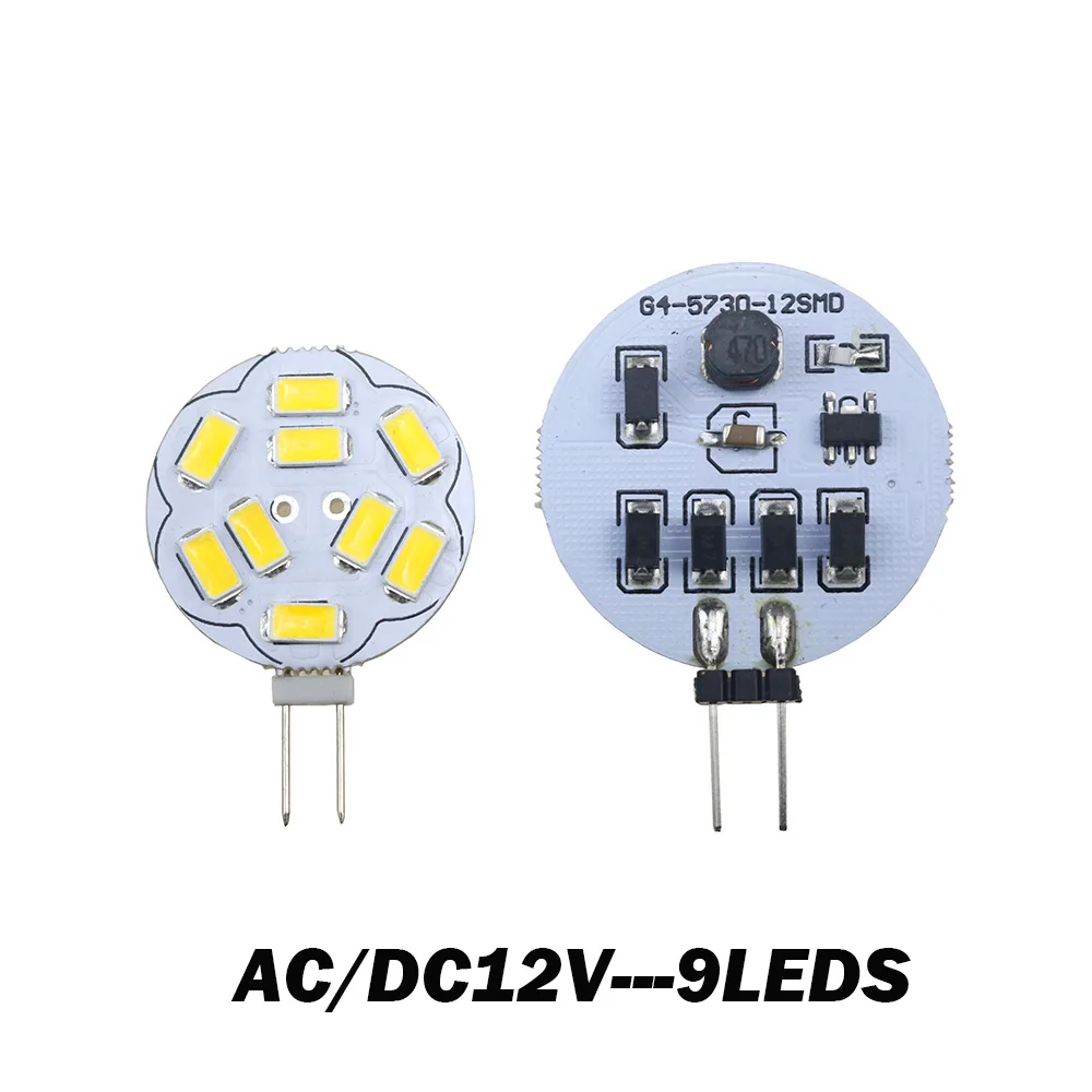 G4 Светодиодная лампа база морской Кемпер AC DC 12V RV 9 12 15 светодиодов SMD 5730 круглый диапазон Led Bi-Pin люстра g4 светильник