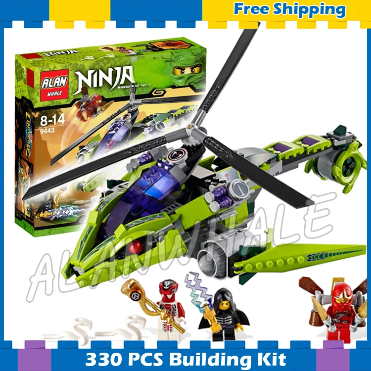 330 шт 9757 ниндзя погремушка строительные блоки ZX Lloyd Garmadon Fang-Suei детские игрушки