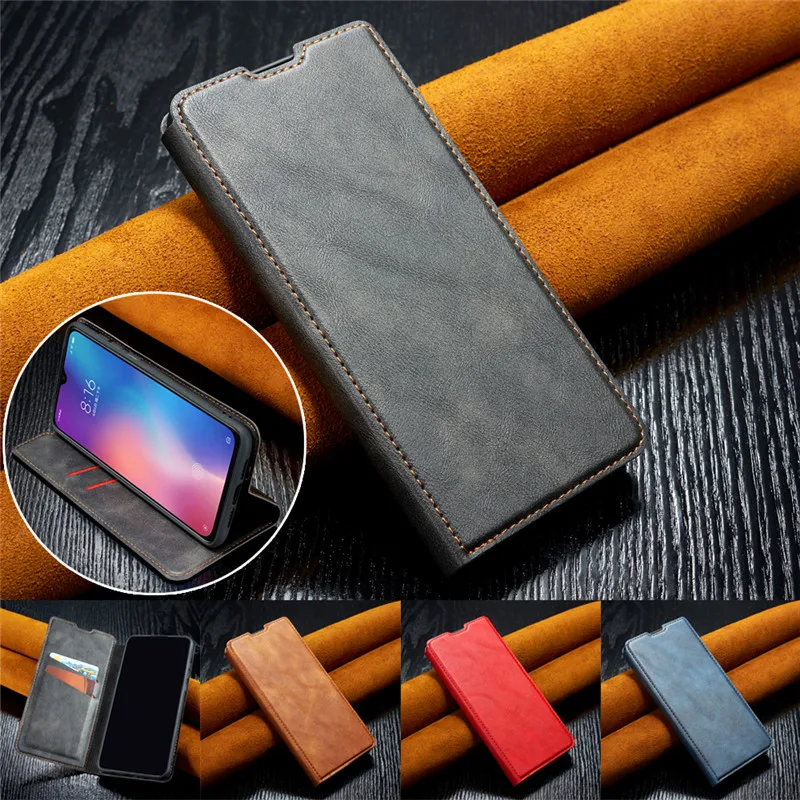 Ультратонкий кожаный чехол для XiaoMi RedMi K20 Pro Coque роскошный Магнитный книжка с