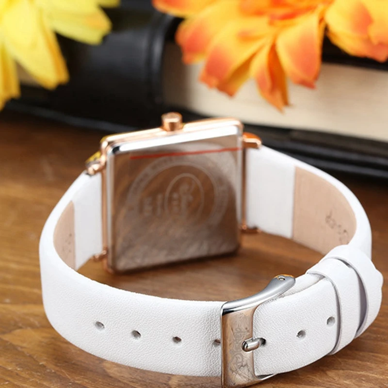 Mickey Women's Square Fashion Casual Simple Quartz Waterproof Wristwatch Female Genuine Leather Disney Brand High Quality Clock Mickey Women's Square Fashion Casual Simple Quartz Waterproof Wristwatch Female Genuine Leather Disney Brand High Quality Clock