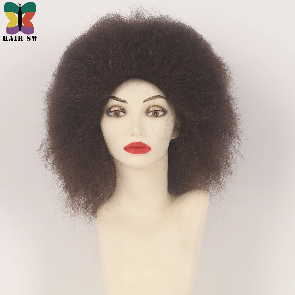 HAIRSW кудрявый прямой синтетический парик из канекалона 150% плотность короткие