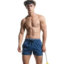 Мужские пляжные шорты полиэстер летние пляжные шорты быстросохнущая одежда для плавания мужские шорты для плавания с подкладкой плавки плюс размер