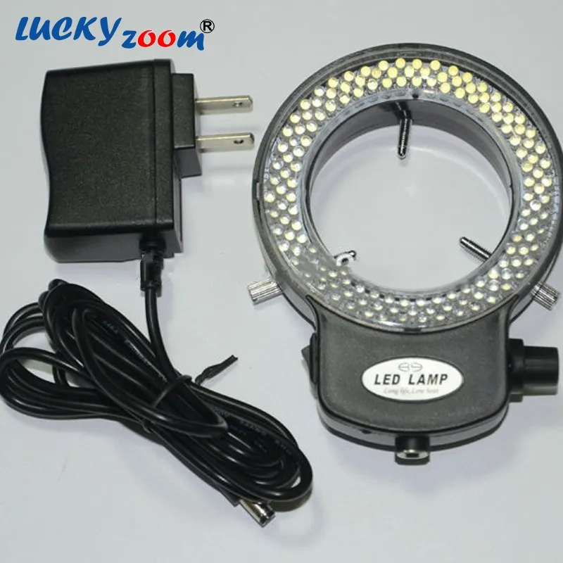 Lucky Zoom Professional Adjustable 144 LED Microscope Light Black Color Illuminator Lamp For Stereo Microscope EU Plug 100-240V Brand Ring Illumination Free Shipping Lucky Zoom Professional Adjustable 144 LED Microscope Light Black Color Illuminator Lamp For Stereo Microscope EU Plug 100-240V Brand Ring Illumination Free Shipping