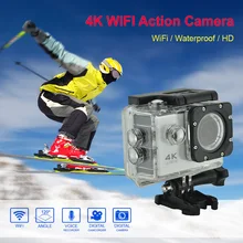 F60 Wi-Fi экшн-Камера со сверхвысоким разрешением Ultra HD, 4 K 30fps мини-камера для шлема с Wi-Fi, 2," Водонепроницаемый для подводного погружения и дайвинга спортивные записывающая видеокамера