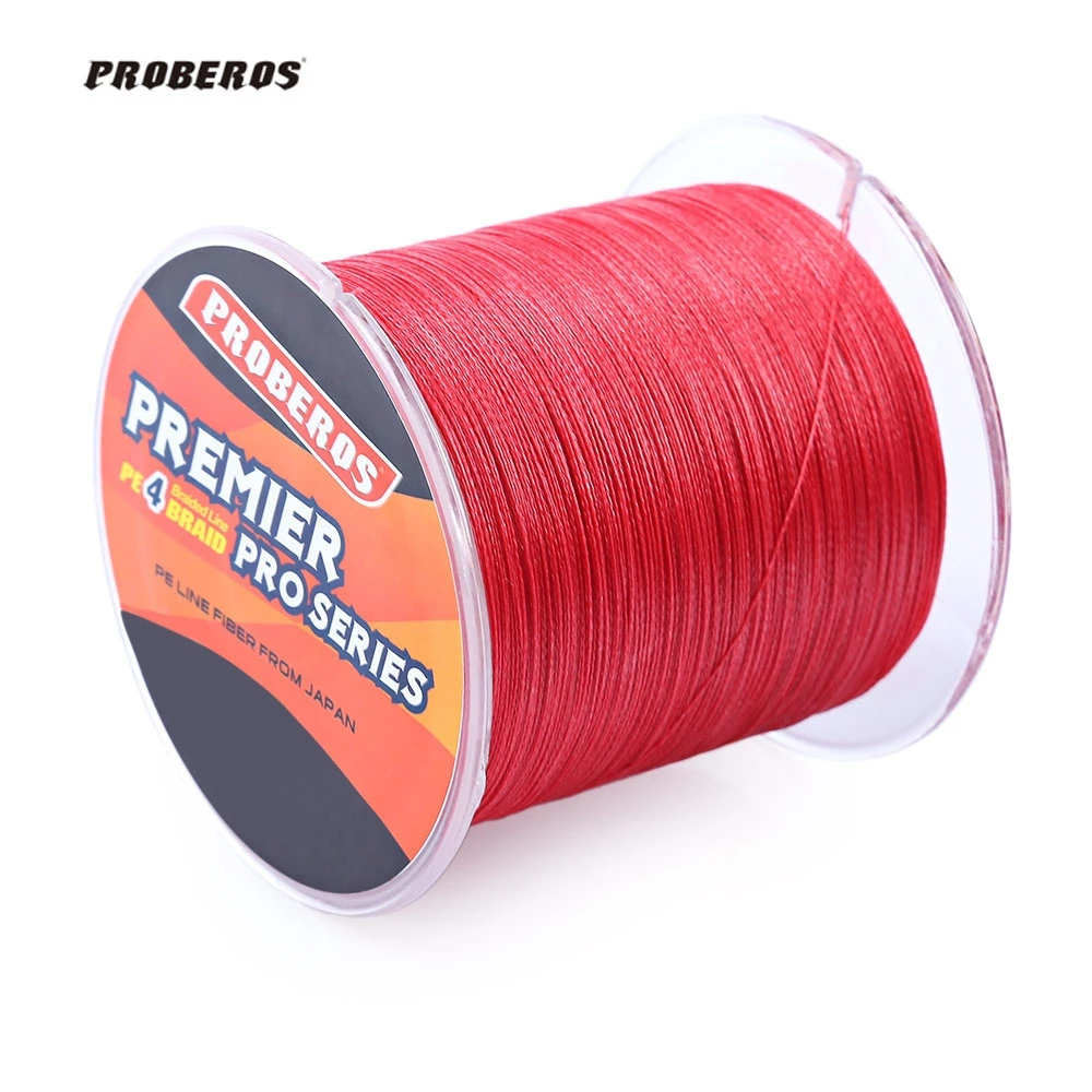 500M Durable Colorful PE 4Strands Monofilament Braided Fishing Line