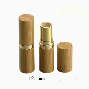 

50 pcs empty Natural Bamboo Lipstick Tube 12.1mm lip blacm shell
