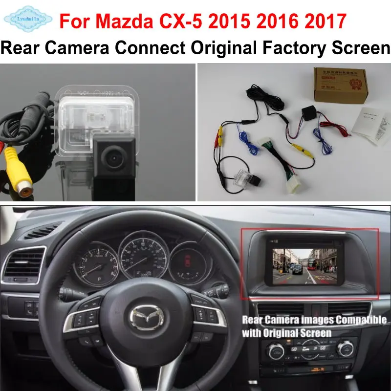 Lyudмила для Mazda CX 5 CX5 2015 2016 2017 RCA и оригинальный экран совместимый/Автомобильная камера заднего вида/Комплекты