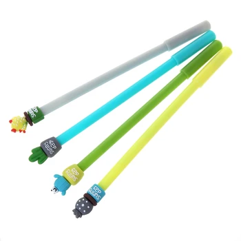 

4Pcs Gel Pen Cute Cactus Succulent Plants Gel Ink Pen Student Stationery School Office Supplies