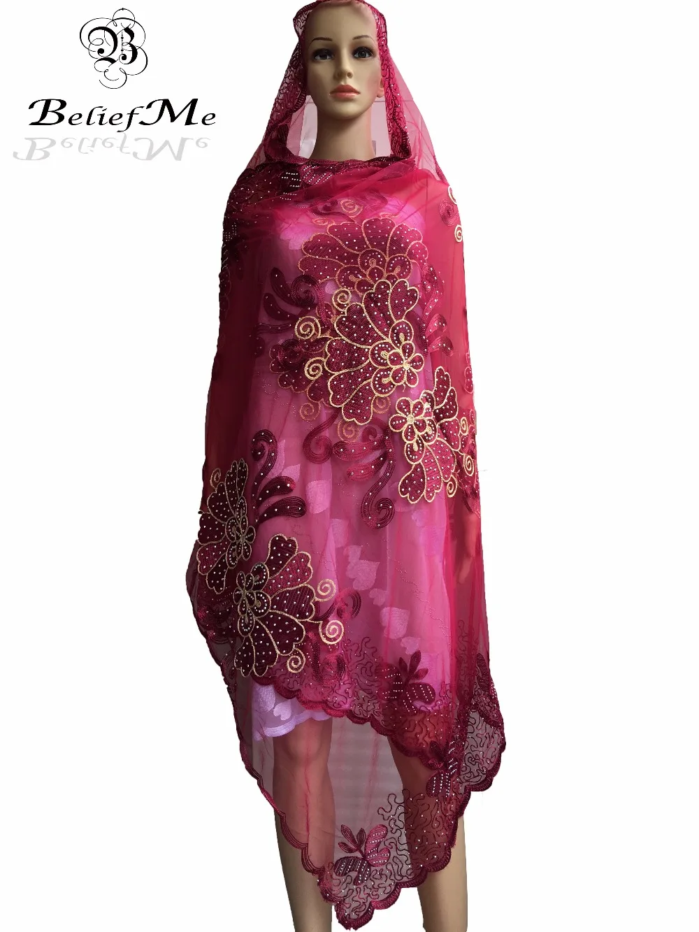 BM226! New Net embroidery Scarf Muslim Embroidered Women Scarf ,2016