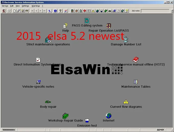 Новое поступление ElsaWin 6,0 для VW/5,3 для Audi авто ремонт программного обеспечения Elsa Win 6,0