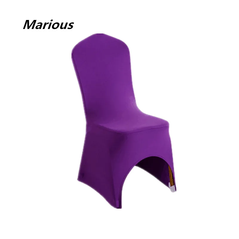 sales promotion 100pcs purple chair cover caps Spandex & chair spandex