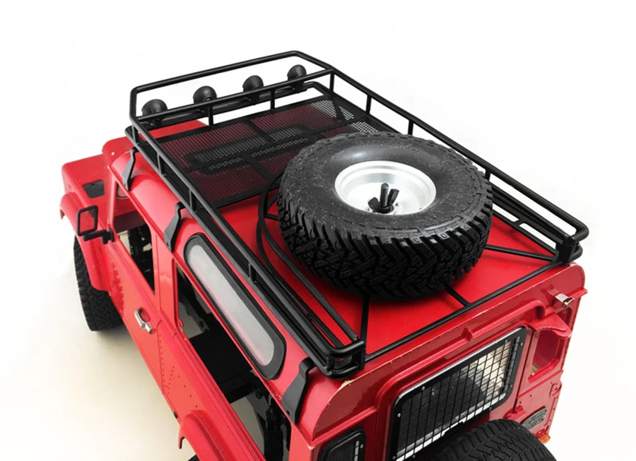 Металлический багажник на крышу подходит для 1/10 RC Гусеничный автомобиль 4WD D90 дистанционное управление игрушки Аксессуары для модернизации