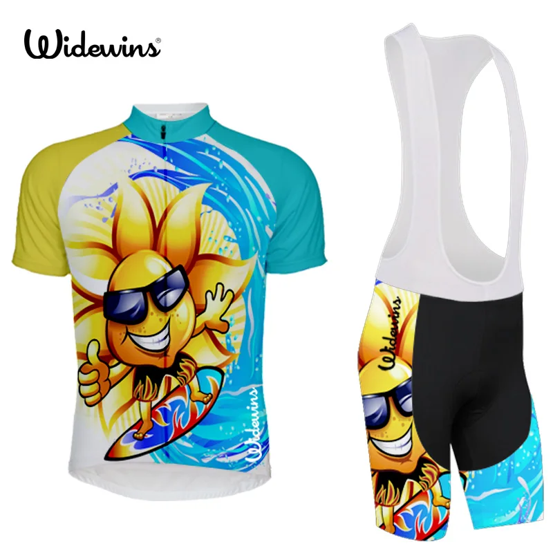 

2017 NEW biking jerseys short sleeve sunlight smile cycling clothing men Sea bike wear Arbitrary choice 5854