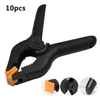 

Portable Plastic Nylon Toggle Clamps 10PCS 2 inches DIY Tools For Woodworking Spring Clip Photo Studio Background Clamp