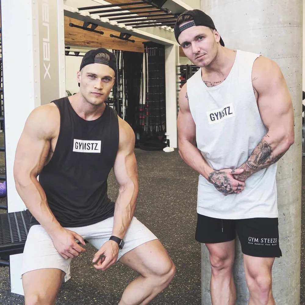 

Fitness vest Europe United States style men's equipment sports sleeveless broadband shirt running shirt