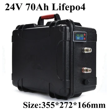 

Waterproof 24V 70Ah Lifepo4 battery 1500W 24V Lithium battery Electric Bike battery solar power motor with BMS + 10A Charger