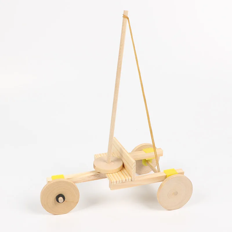 

DIY Self made Rubber Power car creative Hand crafted children Puzzle kid Education Toy Clever Pneumatic scientific experiment