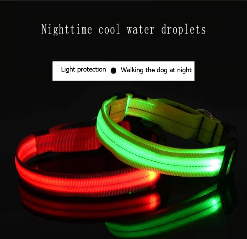 Pet USB Charging Collar LED Light Night Anti-lost Anti-car accident Charging Dog Collars Pet Luminous Safety Supplies            (1)