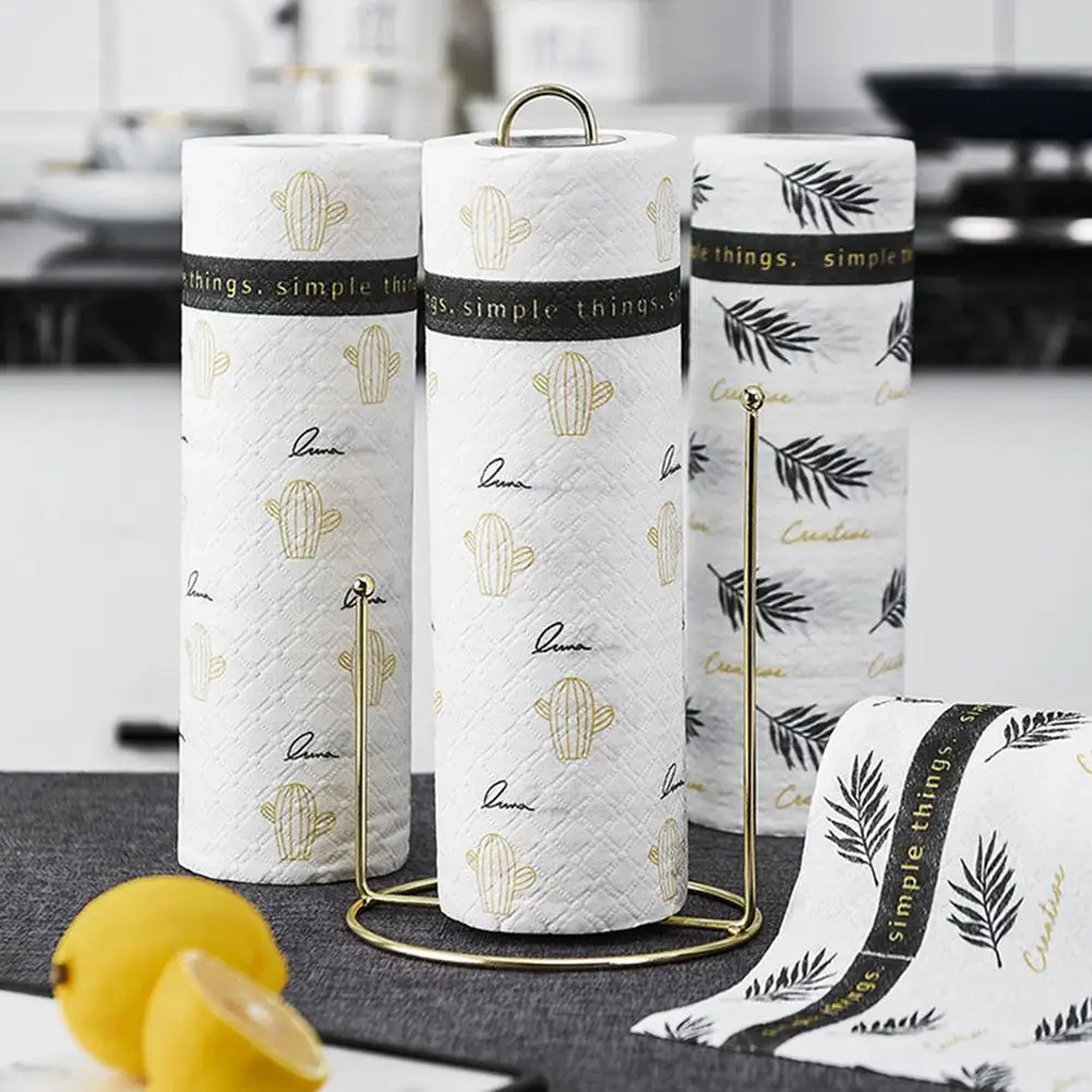 

1 Roll Dish Bowl Fruit Cleaning Cloth Paper Kitchen Washing Oil Absorbent Towel Washing Cloth Useful