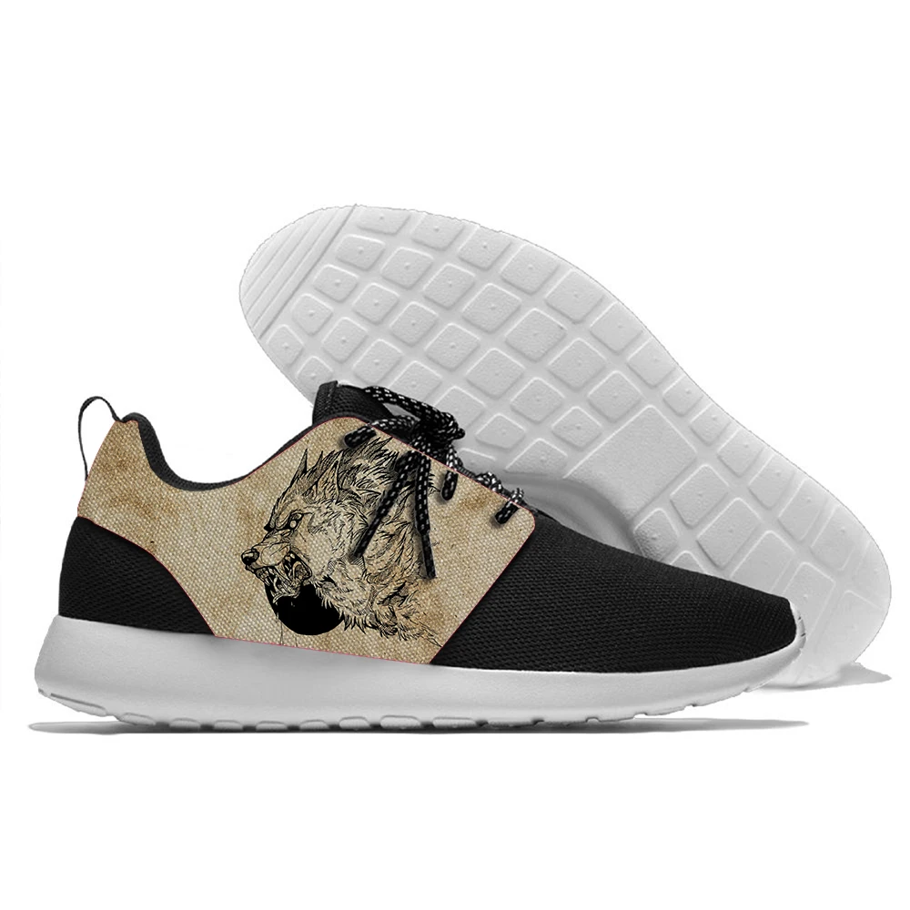 

Running Shoes Lace Up Werewolf moon inks Sport Shoes Walking Athletic Shoes light weight Jogging Shoes