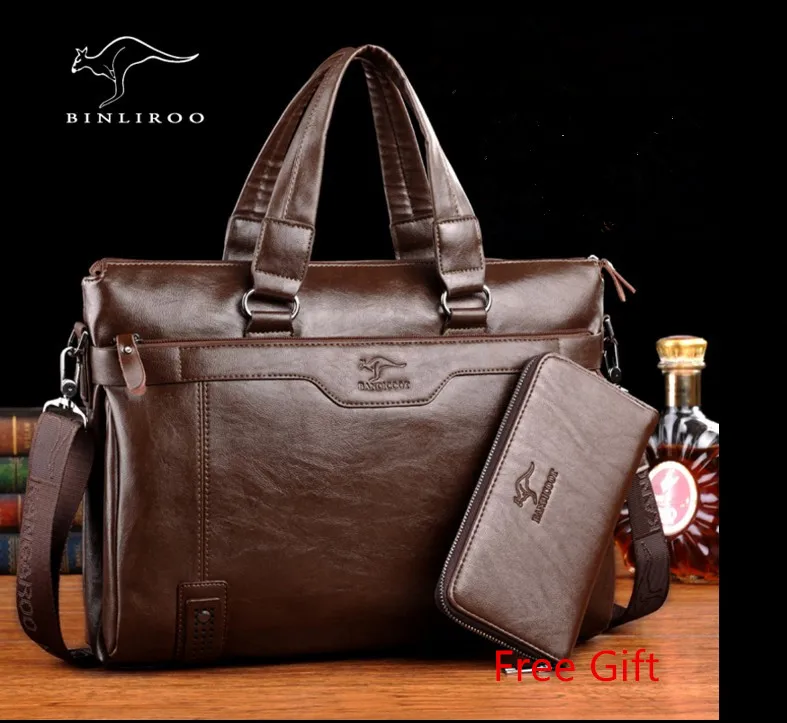Brand Genuine Leather font b Men s b font Messenger Bag Business font b Men b