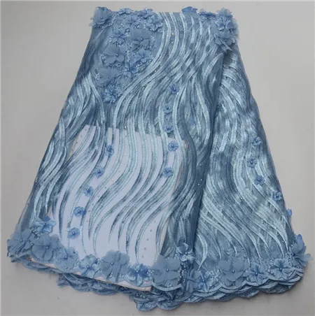 

2019 New African Decoration Design Dress Fabric, French Flower High Quality Lace Fabric