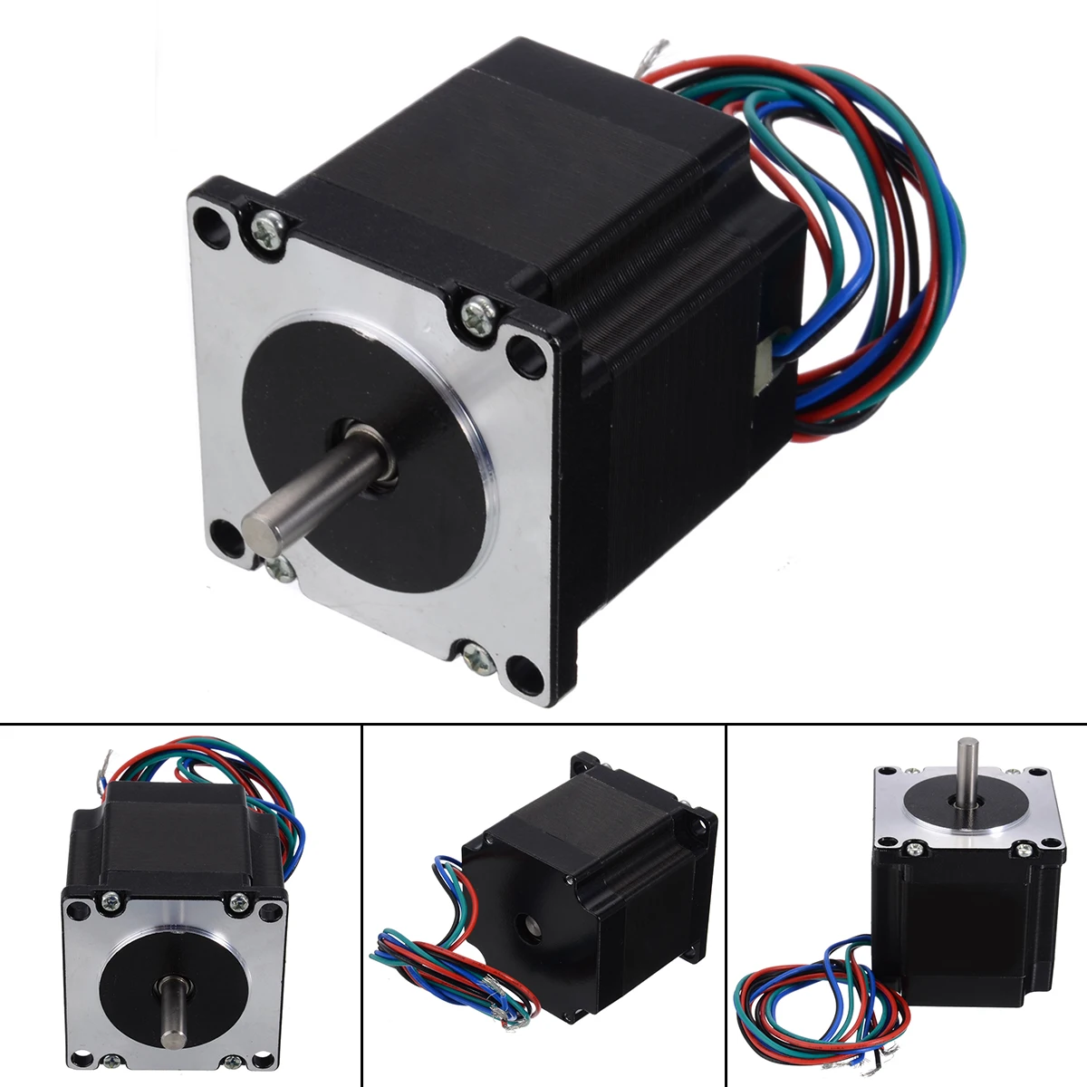 

1Pcs 24V Nema 23 Stepper Motor Single Shaft 1.8 Degree 4 Leads 56mm 4 Channel For 3D Printer/Packaging Machinery Parts