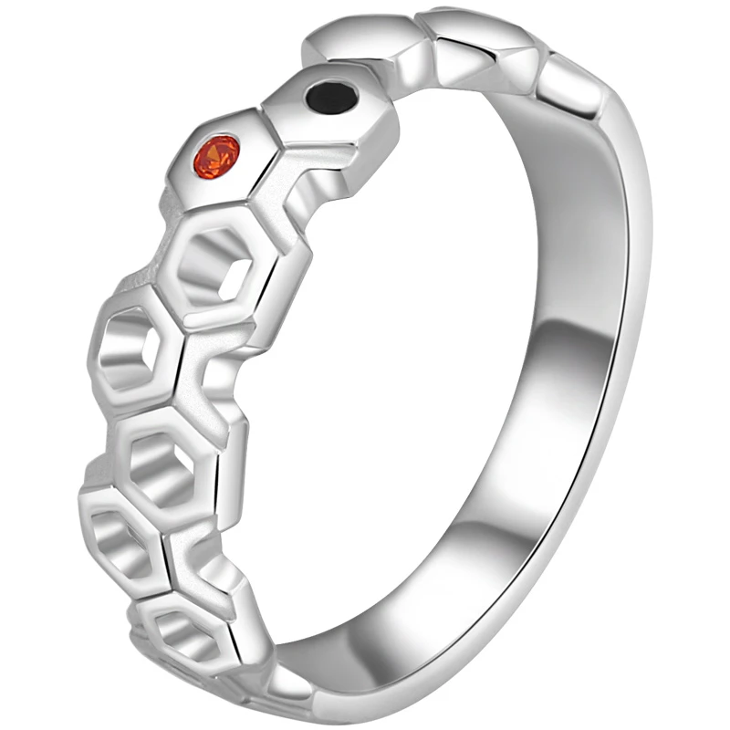 Guilty Crown GC OUMA SHU Hollow Hexagon Geometry Anime S925 Silver Ring Cosplay Props Fashion ring Xmas Gift | Украшения и