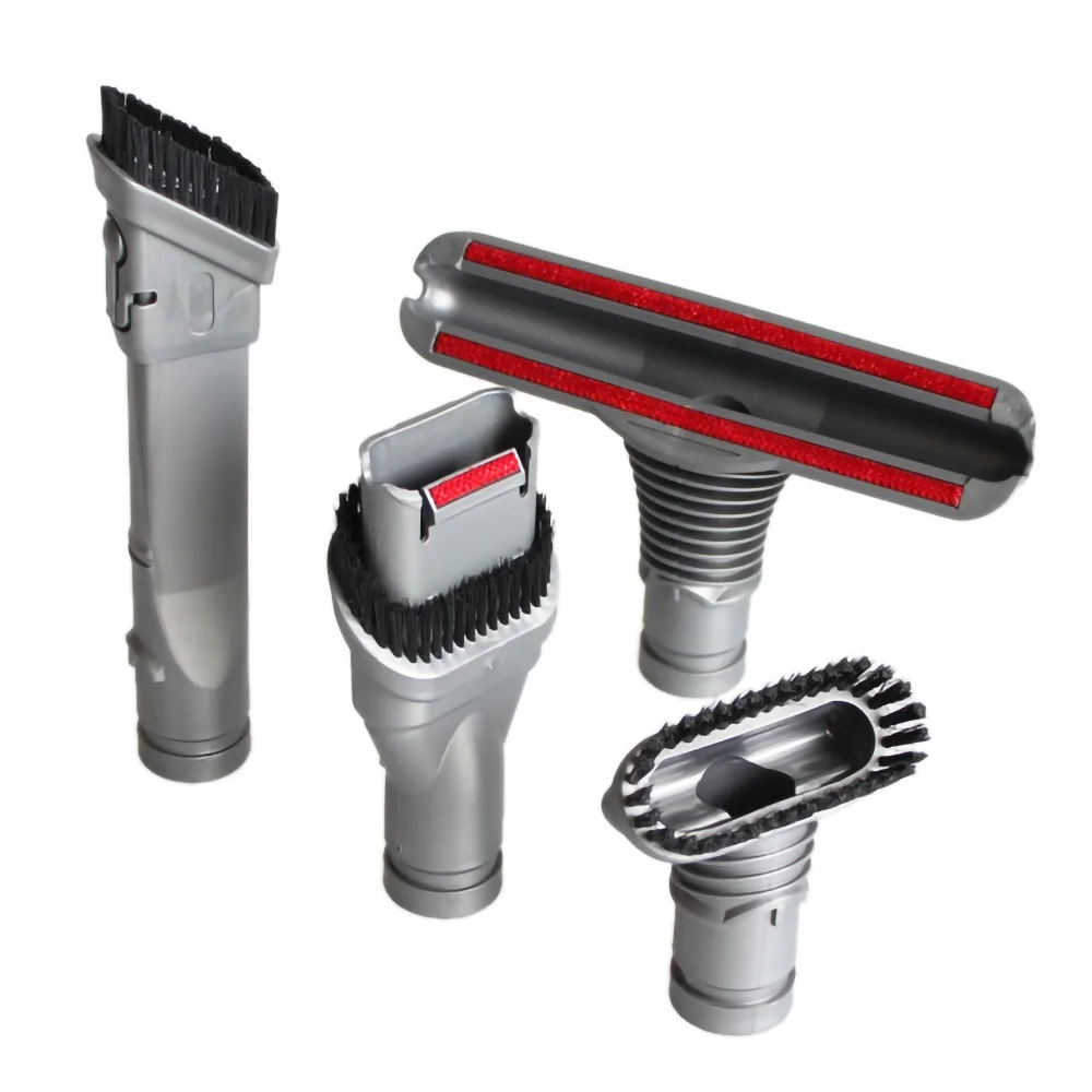 4 Pieces Gray Nozzle Brush for Vacuum Cleaner Accessories Multi Purpose