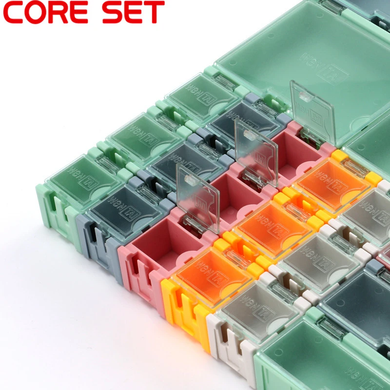 Mini Storage Box SMD SMT IC Electronic Component Container Box Case Diy Practical for Small Component Jewelry Tool Box Bead Pill tool chest on wheels