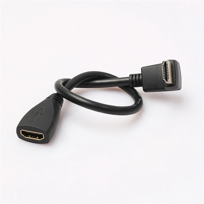 Feniores 30 см 90/270 градусов HDMI папа к Женский Кабель адаптер Поддержка 3D A20|Кабели HDMI| |