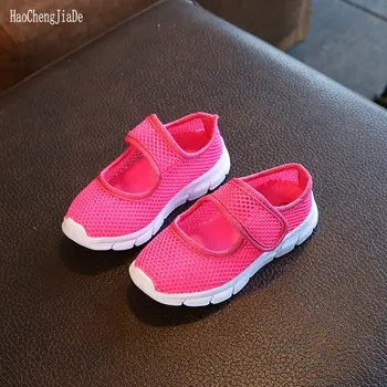

Fashion Children Summer Candy Color Kids Mesh Shoes Breathable Sneakers Student Sports Shoes Boys Girls Single Shoes EU 26-36