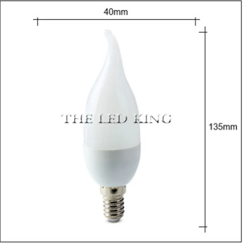 При заказе 1-10 штук Светодиодный ламп накаливания C35 светодиодная лампочка в виде свечи E14 6Вт 12Вт 18Вт AC 220 V C35L светодиодный свет Bombillas светодиодный безкорпусной светодиодный модуль Эдисона лампочка