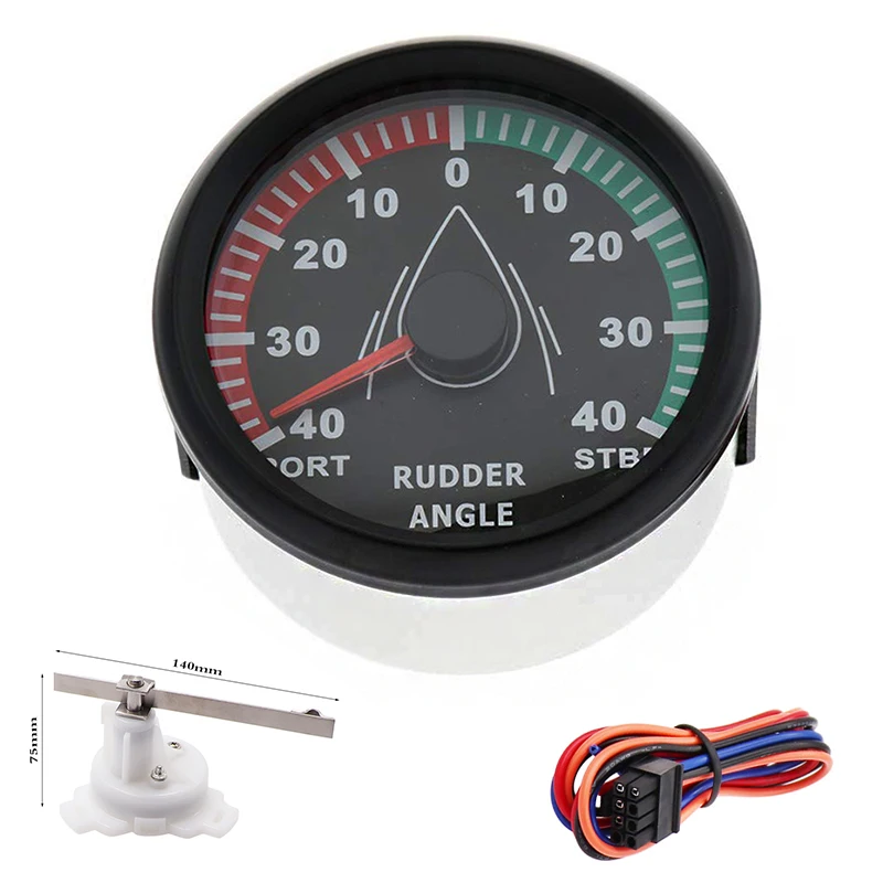 Universal Waterproof 85mm Rudder Angle Indicator Gauge meter 0 190ohm 9