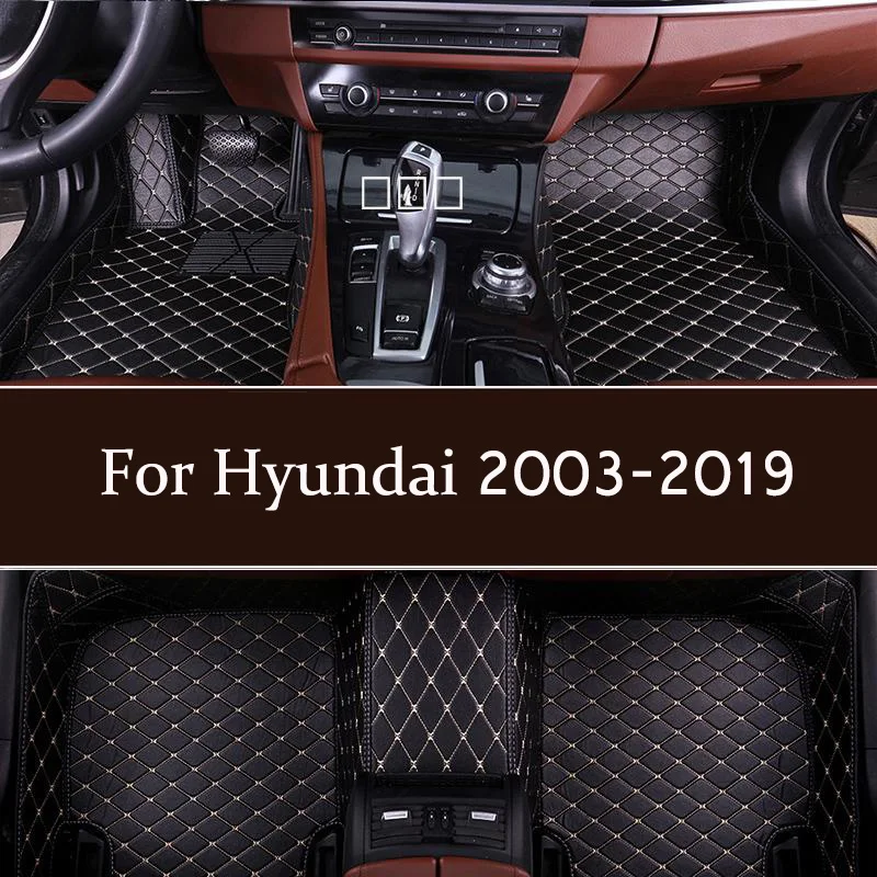 for Hyundai Sonata luxury custom waterproof floor mats 2006-2018