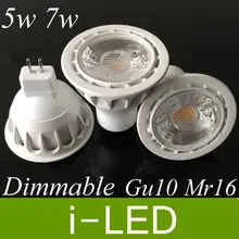 Новые вел свет пятна 5 Вт 7 Вт светодиодные прожекторы лампа Gu10 E27 Mr16 привели внутреннего освещения теплый холодный белый 110 В 220 В 12 В ul ce