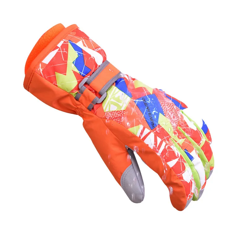 SGN06 Водонепроницаемые зимние перчатки, лыжные перчатки для сноубординга, перчатки для мужчин и женщин - Цвет: orange