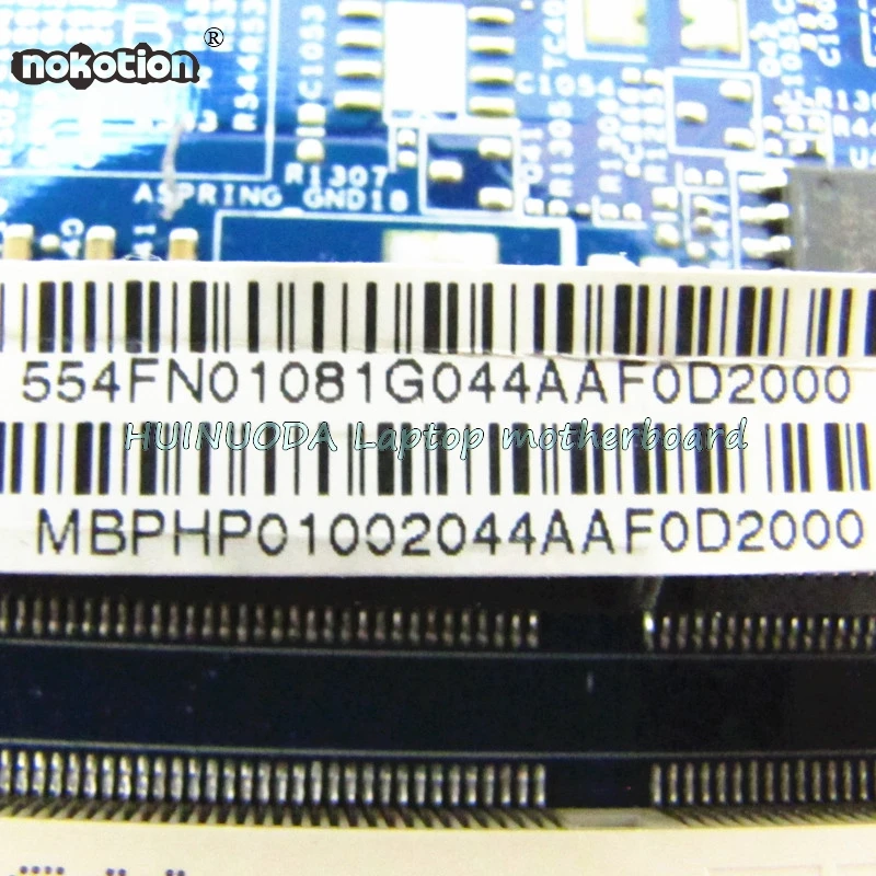 NOKOTION MBPHP01002 MB. PHP01.002 48.4FN02.011 материнская плата для ноутбука acer Asipre 5542 PC основная плата DDR2 HD 4500 Бесплатный процессор