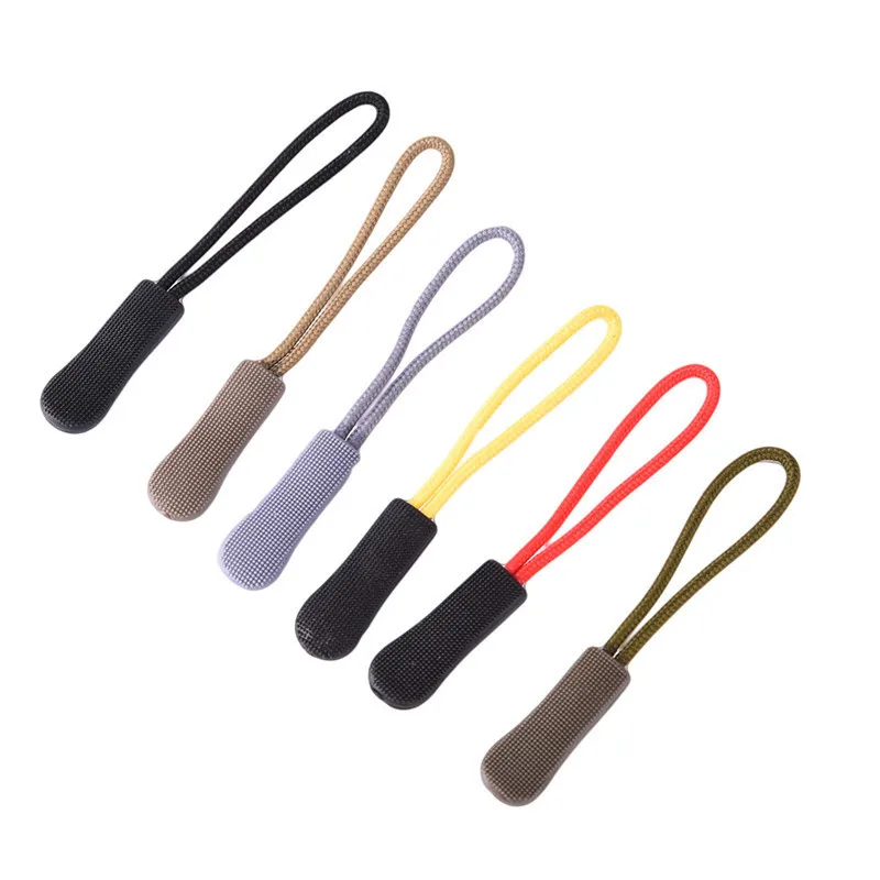 6pcs Outdoor Camping Backpack No Slip Zipper Pull Fit Rope Tag Fixer