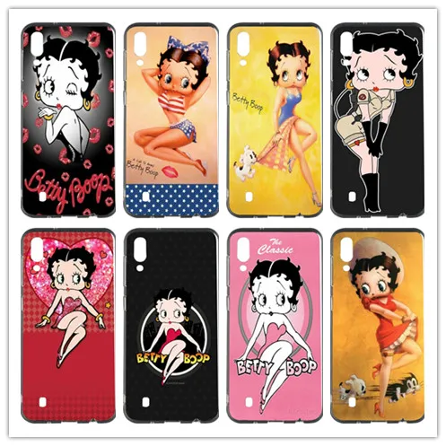 Мультфильм betty brop мягкий TPU мобильный чехол для телефона samsung Galaxy S3 S4 S5 S6 S7 S8 S9 S10 mini