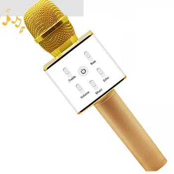 

Professional Wireless Karaoke Microphone with Speaker Bluetooth Radio Studio Record Mic Portable Handheld