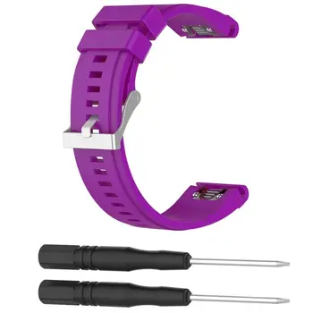 

Replacement Silicagel Quick Install Soft Band Strap For Garmin Fenix 5X GPS Watch July20#2