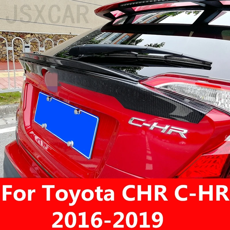 

For Toyota CHR C-HR 2016-2019 Tail trim strip exterior special car tail wing free punching wing Exterior decoration Accessories