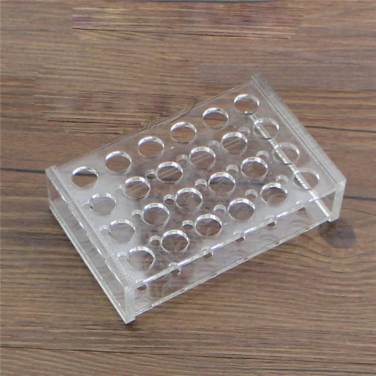 

14mm Diam 24 Holes Methyl Methacrylate Rack Stand For 5ml Centrifuge Tubes