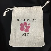 Пользовательские Гавайских Свадьба похмелье Наборы Jewelry пользу муслин Сумки девичник курица свадебный душ способствует подарки Держатели