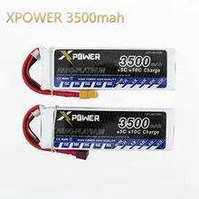 100% Original Battery Super Power 11.1V 3500mAh 30C XT60 / T Plug Drone Rechargeable RC Helicopter Qudcopter Lipo Battery